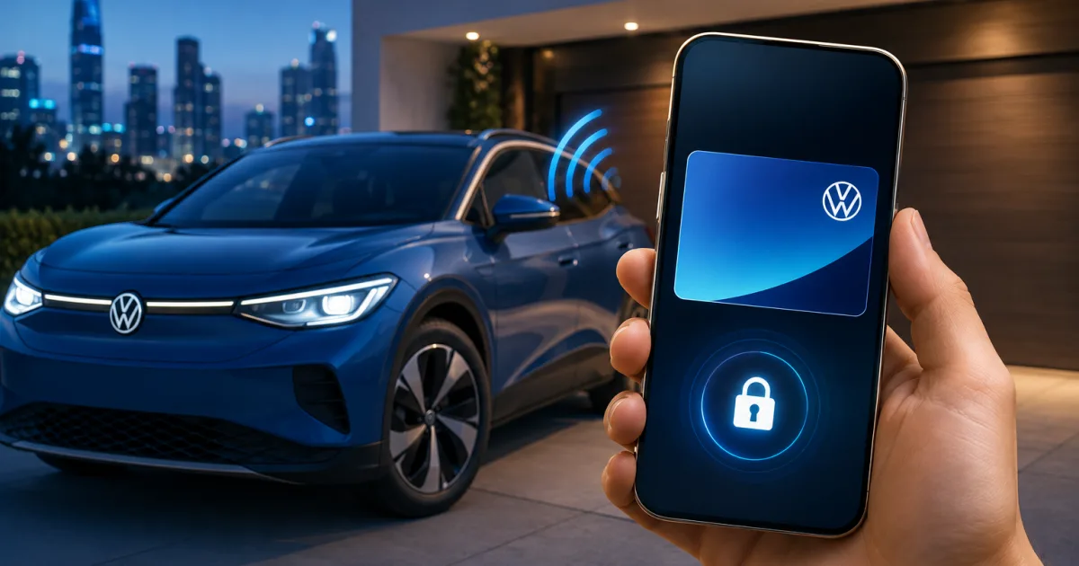 Volkswagen :هاتف Samsung يتحول إلى مفتاح لسيارتك الكهربائية