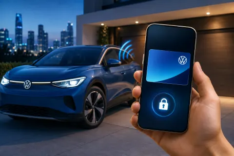 Volkswagen :هاتف Samsung يتحول إلى مفتاح لسيارتك الكهربائية